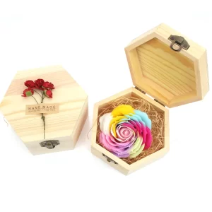 wooden boxed Rose