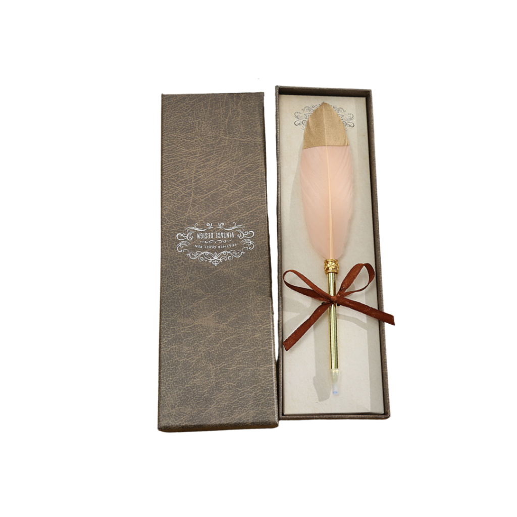 Vintage Quill Feather Calligraphy Pen Gift Set - Supergift