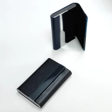 Premium Leather Card Holder & Metal Pen Gift Set